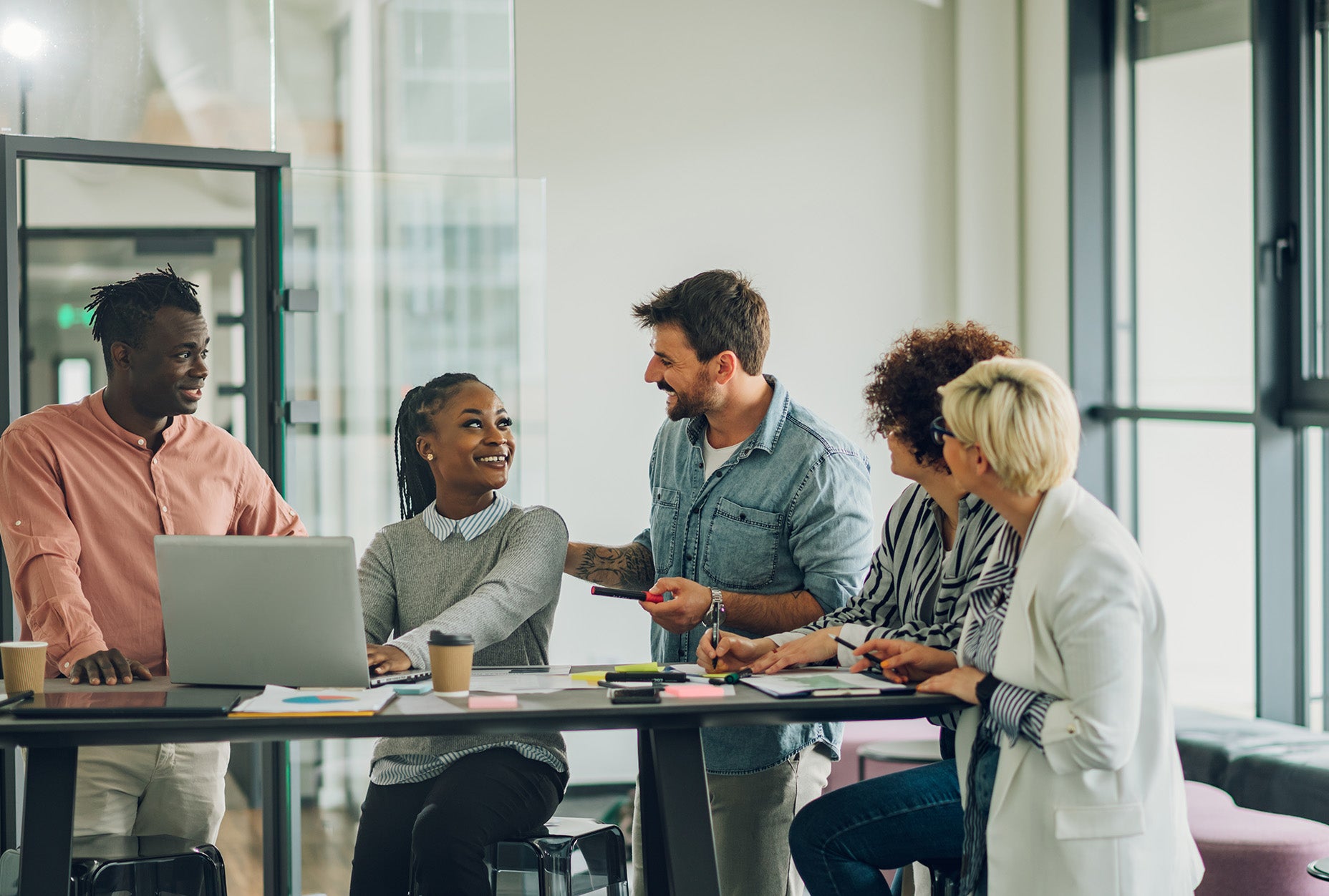 A content team using AI to help their content operations