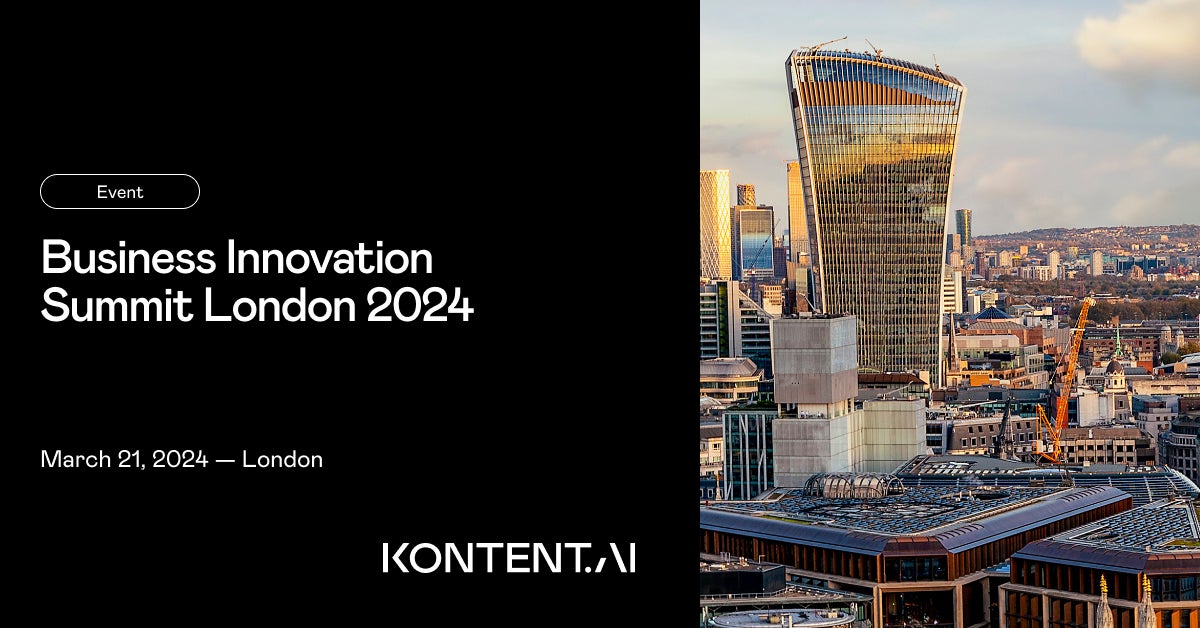 Business Innovation Summit London 2024 | Kontent.ai