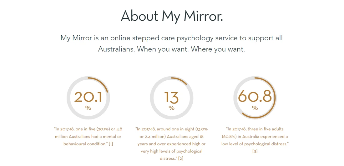 My Mirror product page