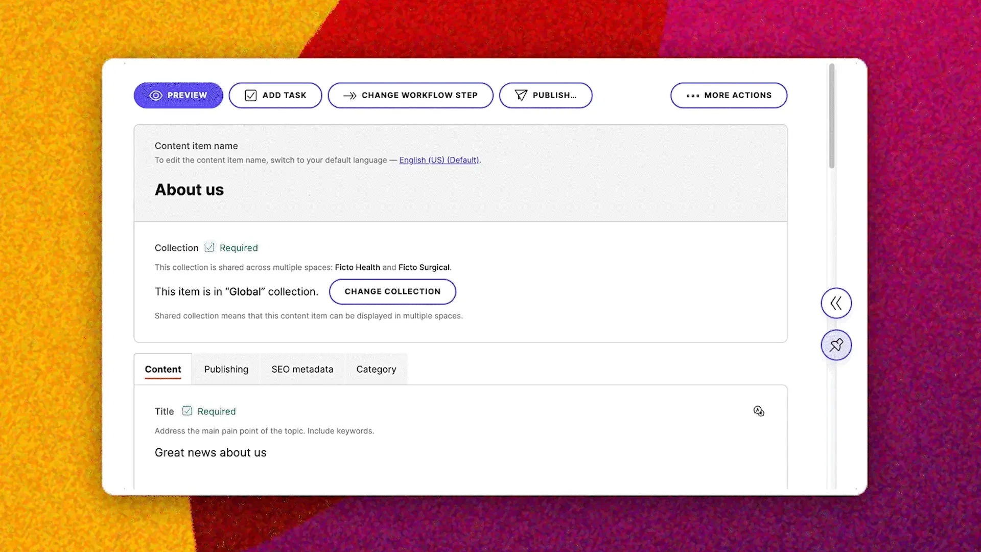 cms for enterprise feature