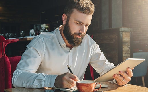 Content creator writing modular content