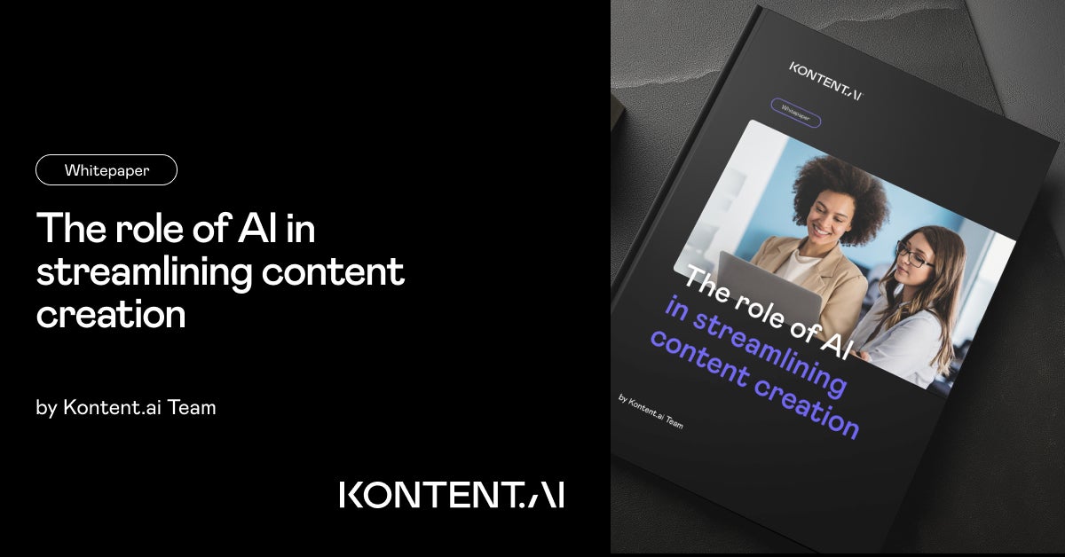 The role of AI in streamlining content creation | Kontent.ai