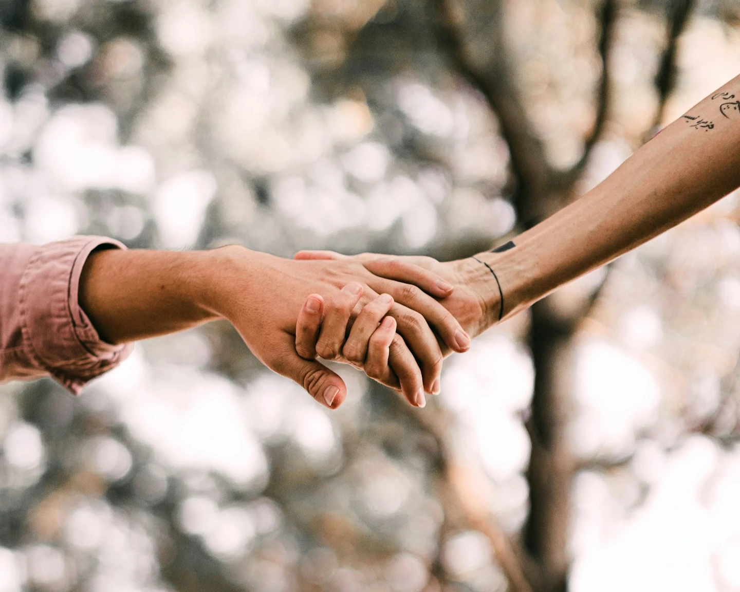 Holding hands