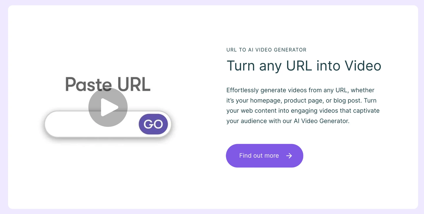 screenshot of Pictory AI tool