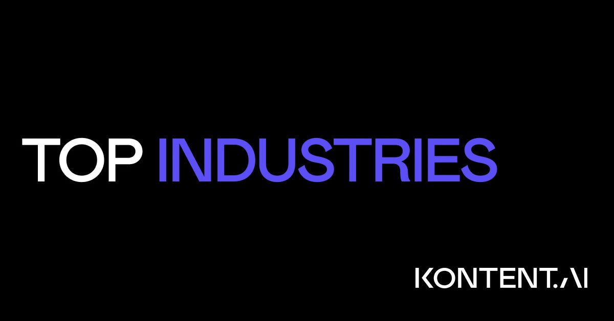 Industries | Kontent.ai