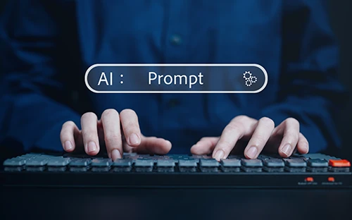 prompting AI to generate text