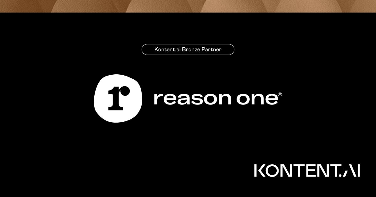 Reason One Sign Meet Kontent.ai partner Reason One | Kontent.ai