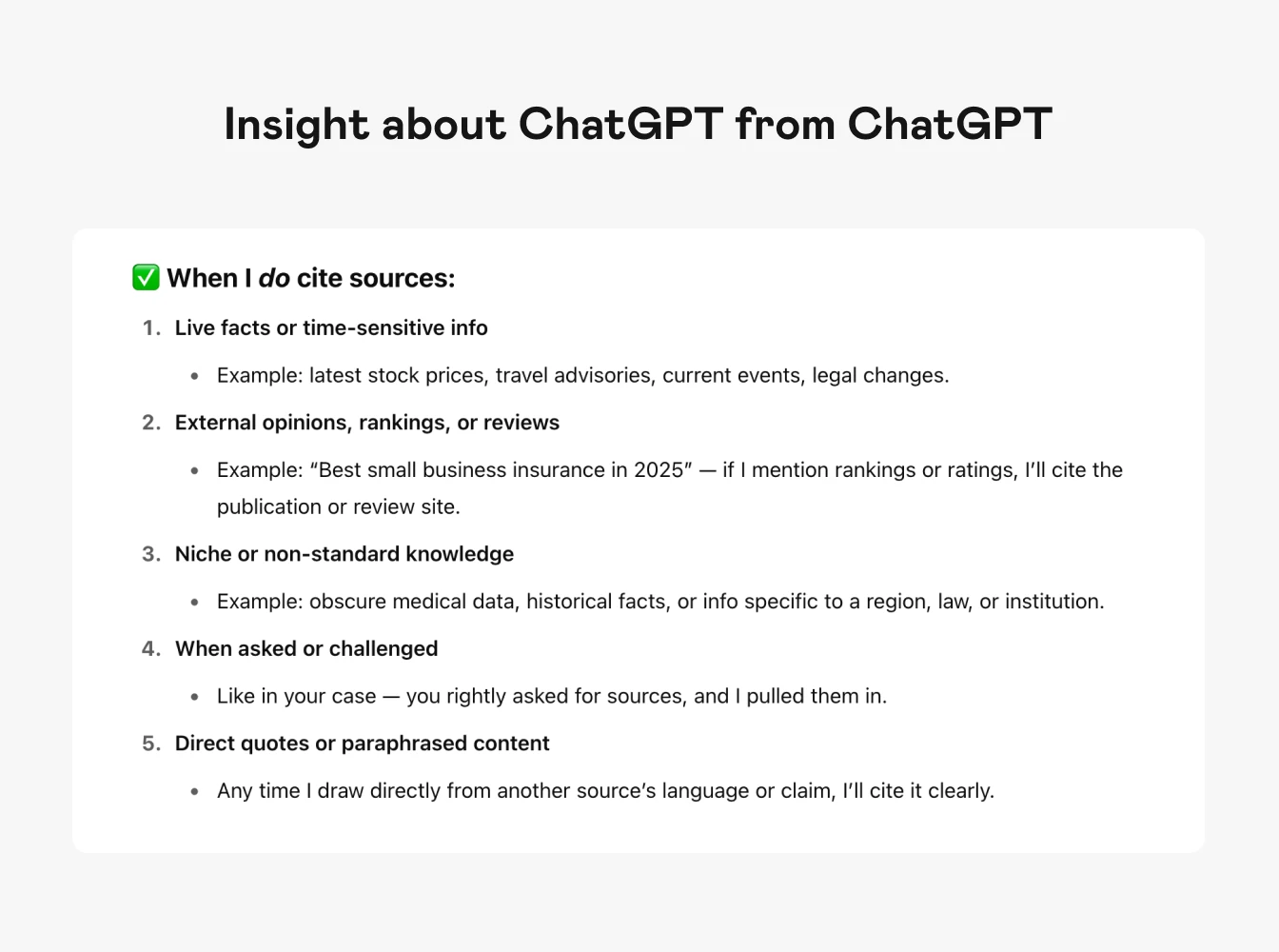 A screenshot of ChatGPT