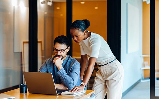 colleagues running a content gap analysis for GEO visibility